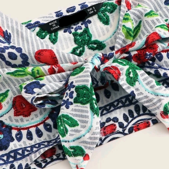 Tie Front Cami Top and Pants Set - Picture 4 of 7